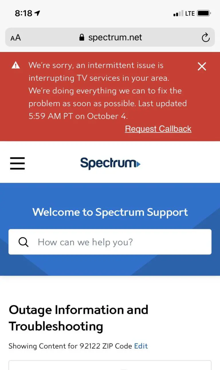 When Will Spectrum Be Restored near Me (2024)